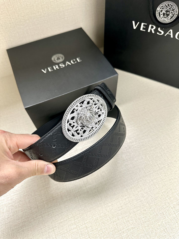 最高級ヴェルサーチェスーパーコピー ヴェルサーチェベルトコピー ブラック 38MM ゴールド金具 2517363 ヴェルサーチ ベルト 激安 - 画像 (3)