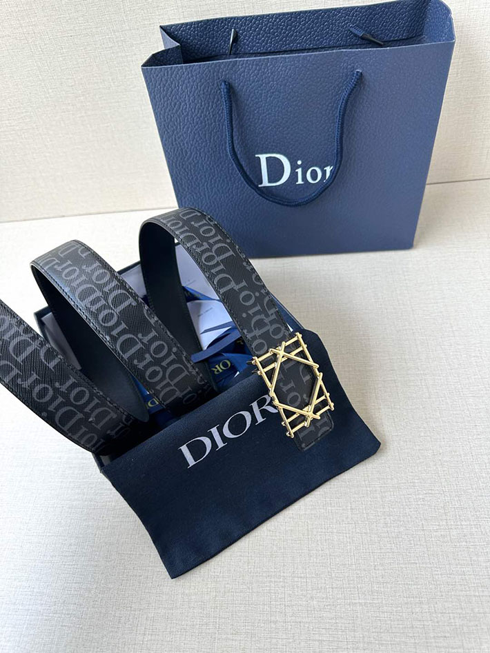 最高級ディオールスーパーコピー ディオールベルトコピー ベルトメンズ 2517375 ブラック ゴールド金具 Dior ベルト アウトレット - 画像 (7)