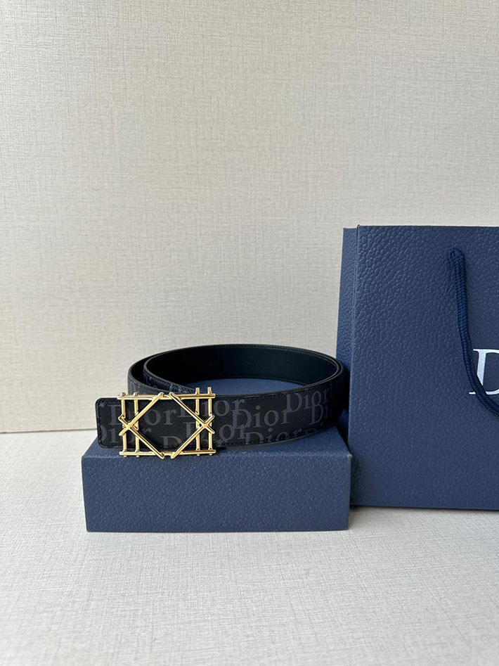 最高級ディオールスーパーコピー ディオールベルトコピー ベルトメンズ 2517375 ブラック ゴールド金具 Dior ベルト アウトレット - 画像 (6)