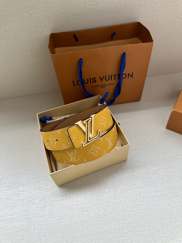 最高級ルイヴィトンスーパーコピー ルイヴィトンベルトコピー ベルトメンズ 2517378 ジョーヌマット ゴールド金具 ルイヴィトン 新作 ベルト メンズ - 画像 (7)