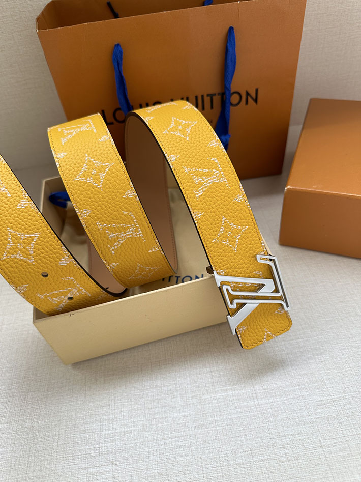 最高級ルイヴィトンスーパーコピー ルイヴィトンベルトコピー ベルトメンズ 2517378 ジョーヌマット ゴールド金具 ルイヴィトン 新作 ベルト メンズ - 画像 (4)