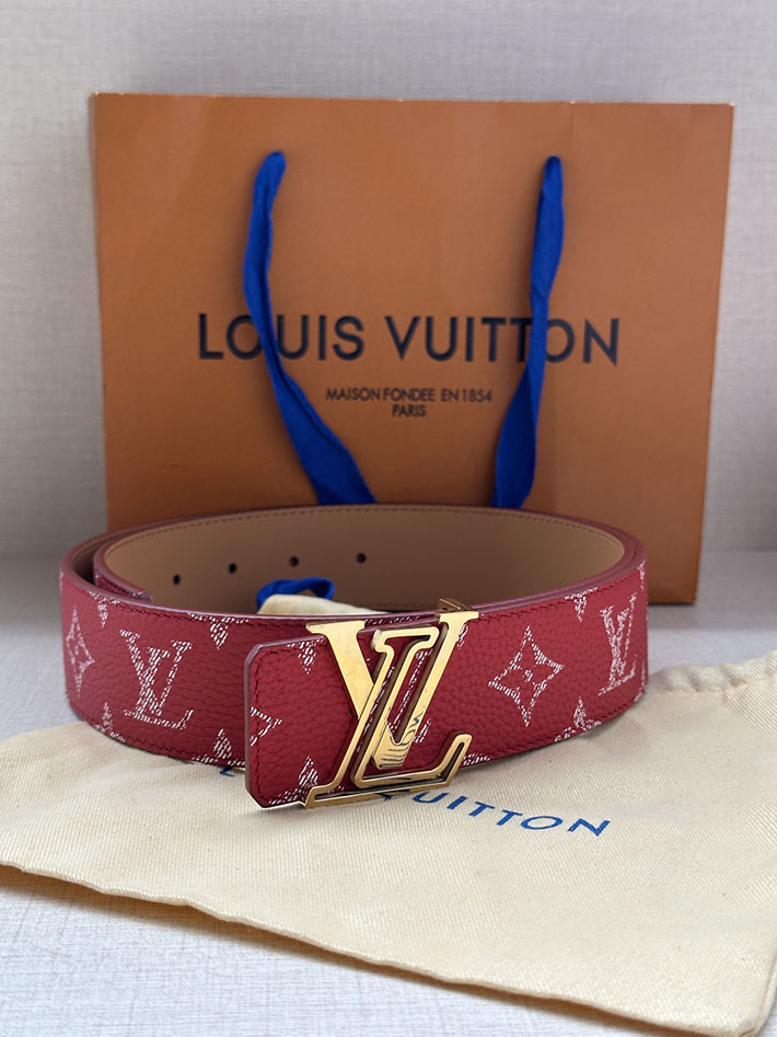 最高級ルイヴィトンスーパーコピー ルイヴィトンベルトコピー ベルトメンズ 2517379 ルージュ シルバー金具 ルイヴィトン 新作 ベルト メンズ - 画像 (3)