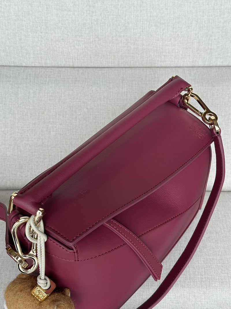 レディース ロエベ バッグ 人気 LOEWE パズルバッグ スモール A510P60X41-1048 クリムゾン ゴールド金具 - 画像 (8)