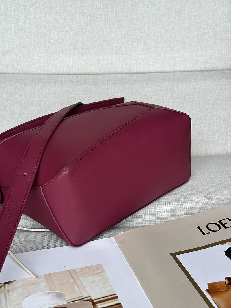レディース ロエベ バッグ 人気 LOEWE パズルバッグ スモール A510P60X41-1048 クリムゾン ゴールド金具 - 画像 (4)