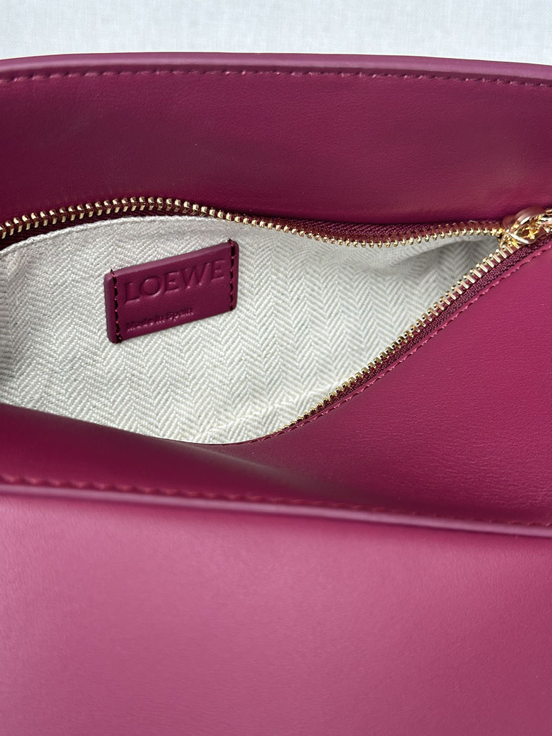 レディース ロエベ バッグ 人気 LOEWE パズルバッグ スモール A510P60X41-1048 クリムゾン ゴールド金具 - 画像 (2)