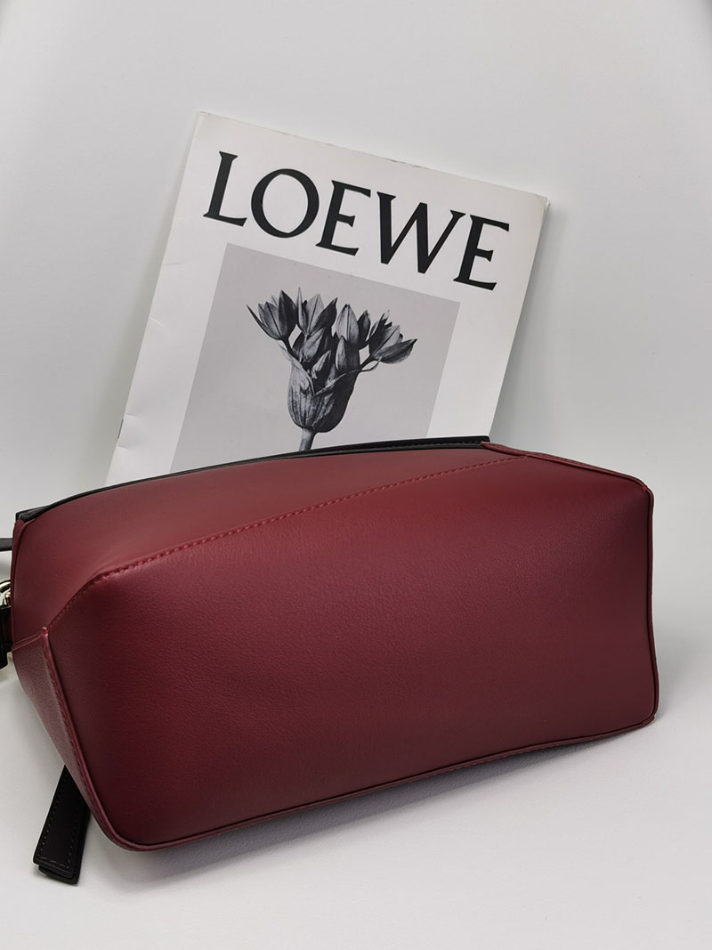 レディース ロエベ バッグ 人気 LOEWE パズルバッグ スモール A510P60X41-4521 ダークシガー/シロップ クラシックカーフ ゴールド金具 - 画像 (8)