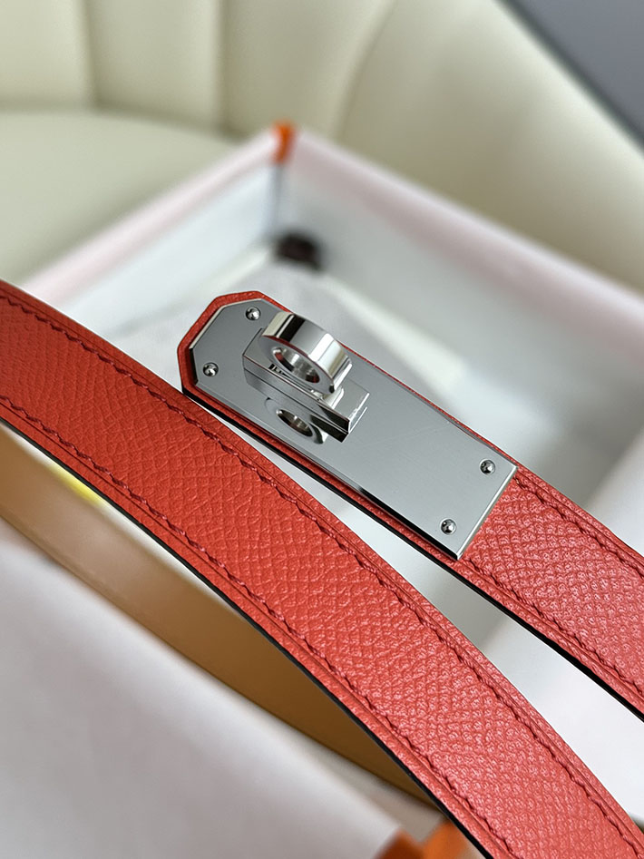 最高級エルメススーパーコピー エルメスベルトコピー 18mm レディースベルト ルージュカザック 2517392 シルバー金具 レディース エルメスベルト - 画像 (6)