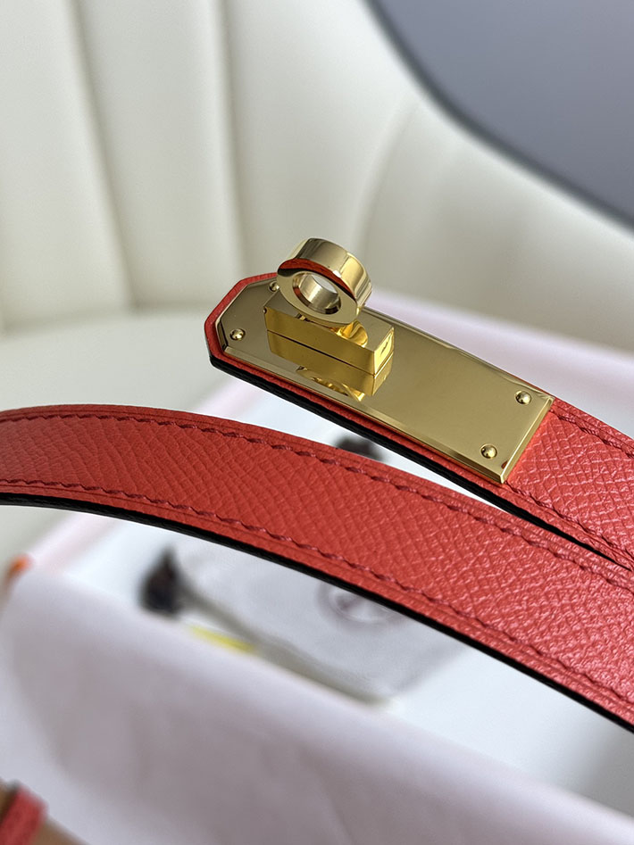 最高級エルメススーパーコピー エルメスベルトコピー 18mm レディースベルト ルージュカザック 2517393 ゴールド金具 レディース エルメスベルト - 画像 (5)