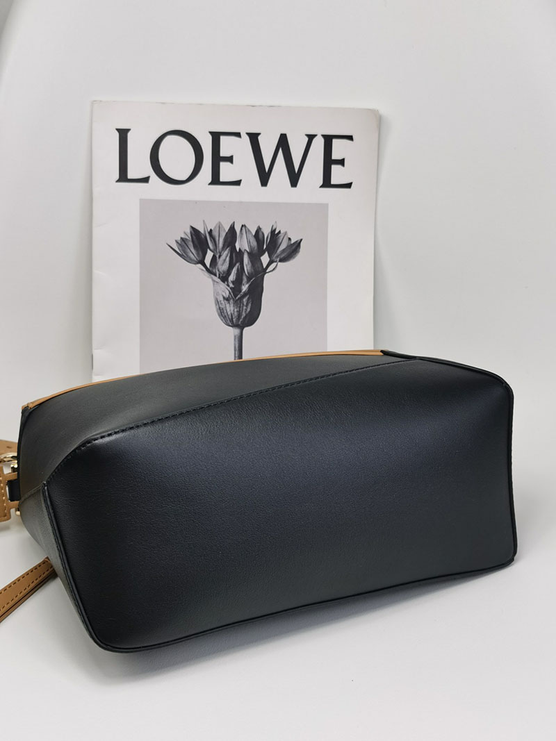 レディース ロエベ バッグ 人気 LOEWE パズルバッグ スモール A510P60X41-4511 ウォームデザート/ブラック クラシックカーフ ゴールド金具 - 画像 (3)