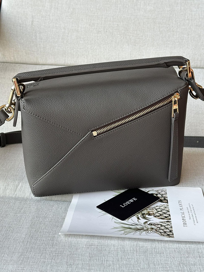 ロエベ パズルバッグ 人気色 LOEWE パズルバッグ スモール A510P60X30-1220 ダークグレー ソフトグレインカーフ ゴールド金具 - 画像 (7)