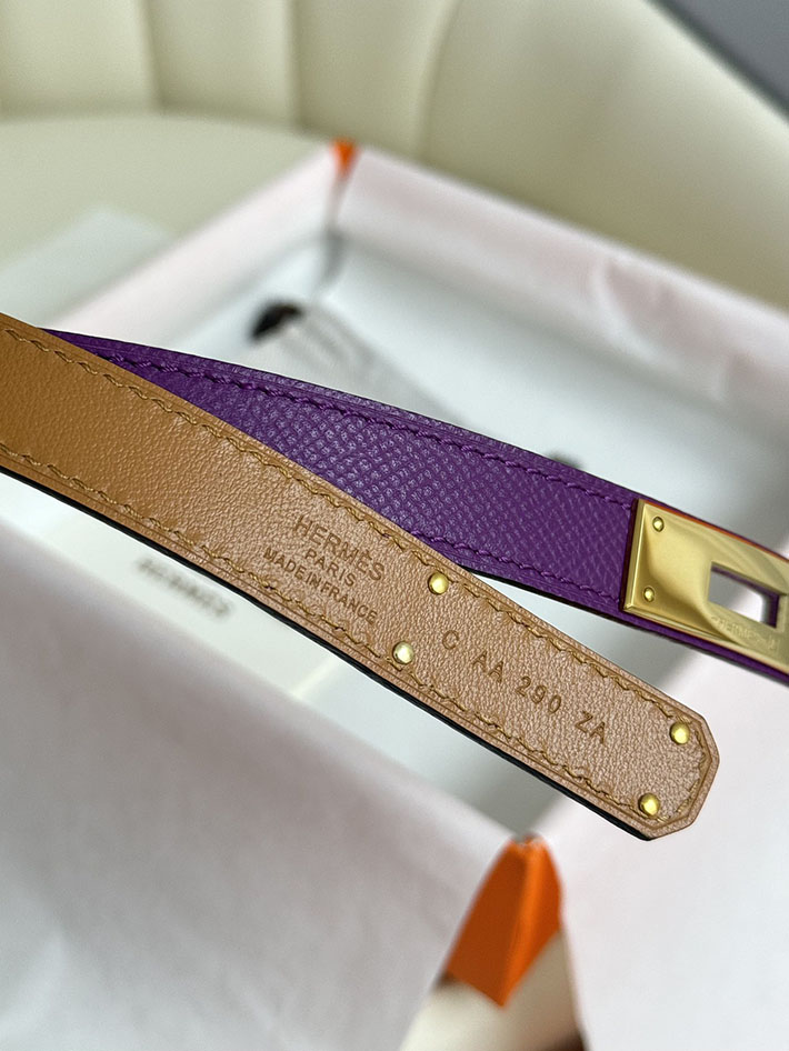 最高級エルメススーパーコピー エルメスベルトコピー 18mm レディースベルト アネモネ 2517395 ゴールド金具 エルメス ベルト レディース 人気 - 画像 (6)