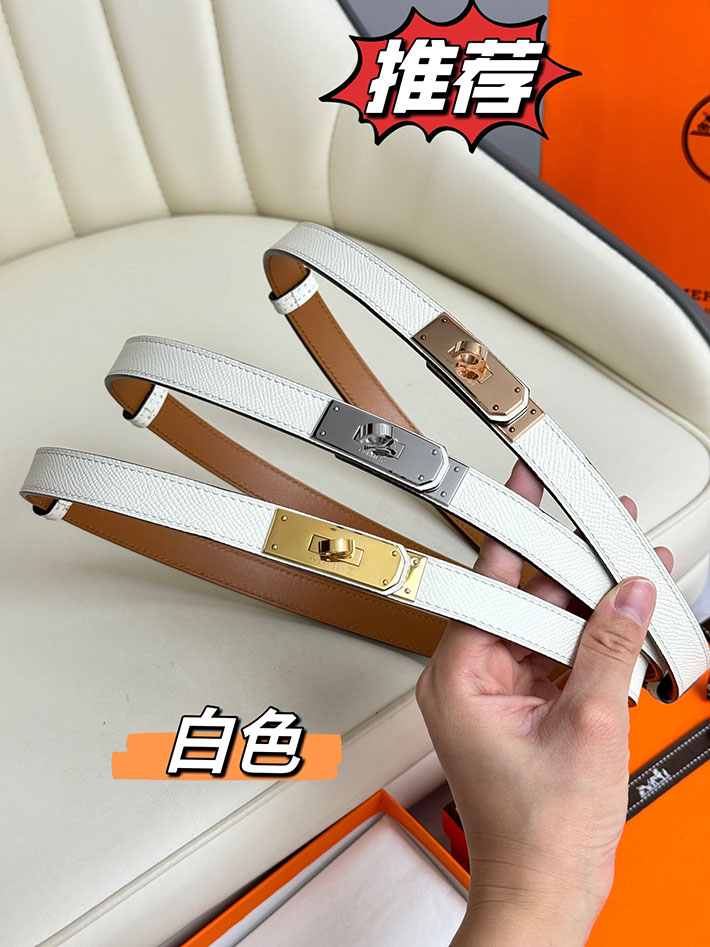 最高級エルメススーパーコピー エルメスベルトコピー 18mm レディースベルト ホワイト 2517397 ゴールド金具 エルメス ベルト レディース 人気 - 画像 (3)