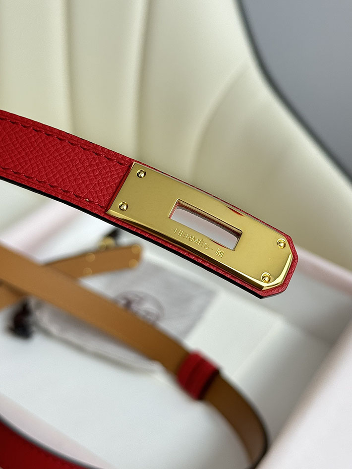 最高級エルメススーパーコピー エルメスベルトコピー 18mm レディースベルト レッド 2517398 ゴールド金具 エルメス ベルト レディース 人気 - 画像 (4)