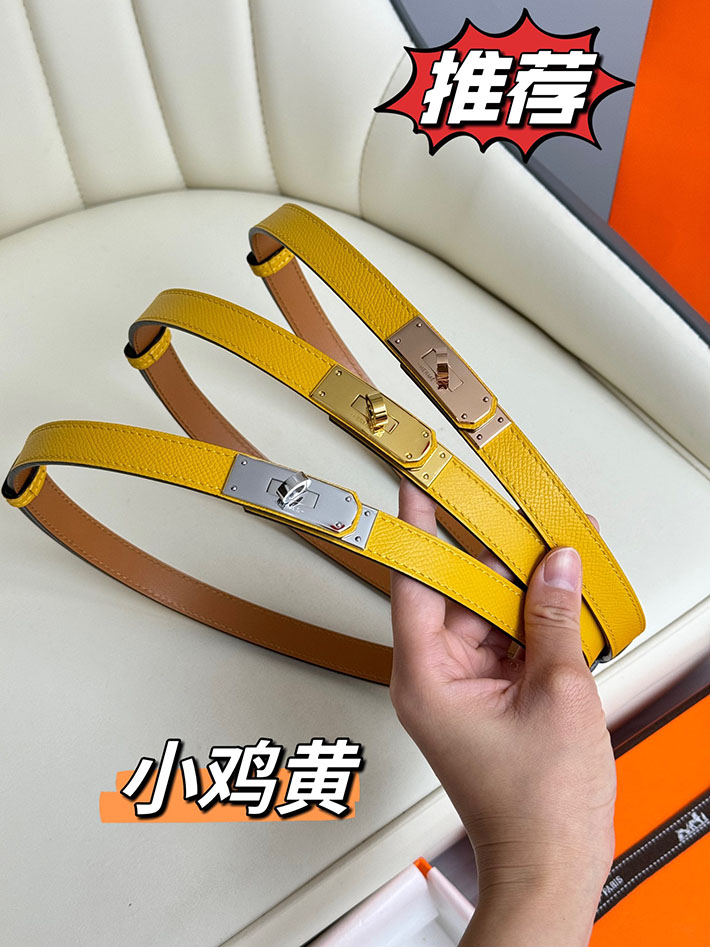 最高級エルメススーパーコピー エルメスベルトコピー 18mm レディースベルト ジョーヌアンブル 2517400 ゴールド金具 エルメス ベルト レディース 人気 - 画像 (3)