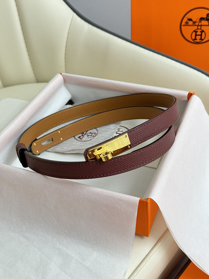最高級エルメススーパーコピー エルメスベルトコピー 18mm レディースベルト ボルドー 2517408 ゴールド金具 エルメスベルト値段 - 画像 (6)
