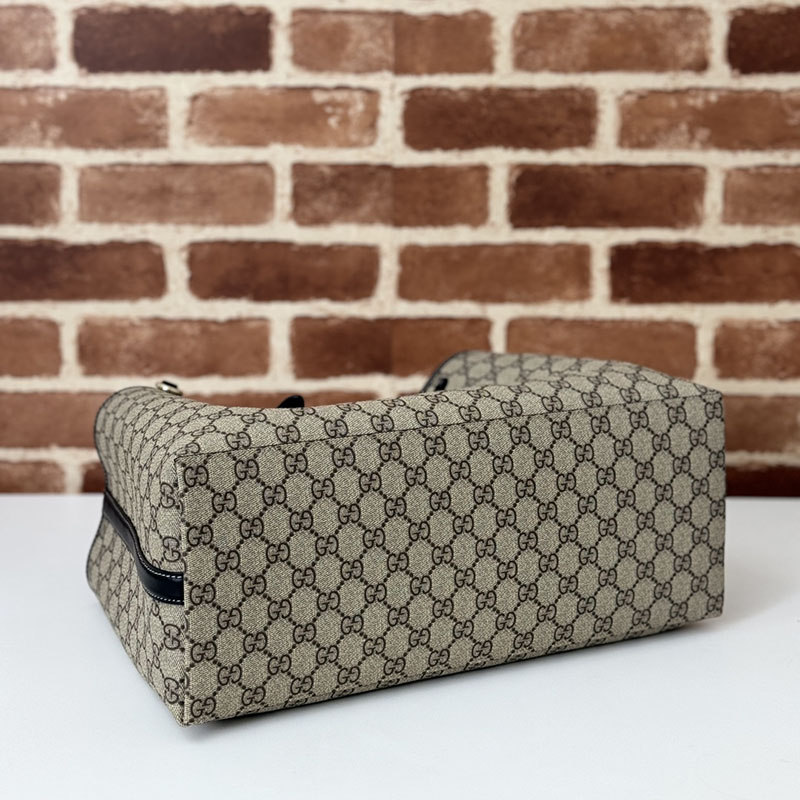 グッチ バッグ 未使用品 GUCCI GGエンブレム ミディアム トートバッグ 815213 FAD6L 9741 ベージュ/ブラック 芸能人 トートバッグ レディース - 画像 (7)