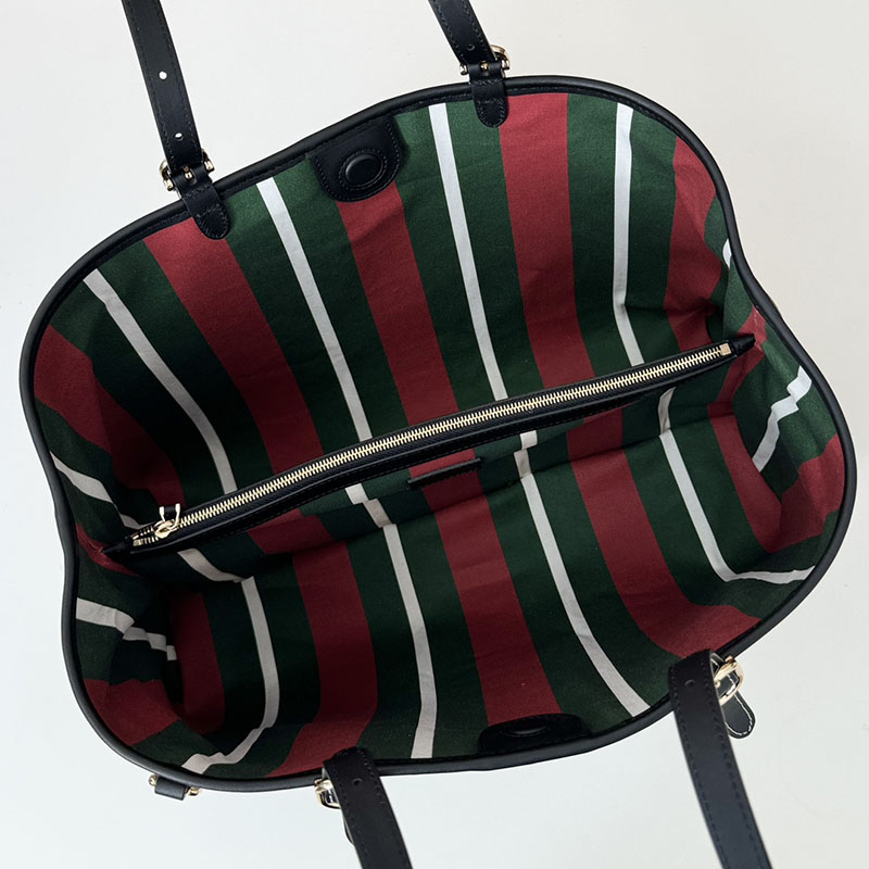 グッチ バッグ 未使用品 GUCCI GGエンブレム ミディアム トートバッグ 815213 FAD6L 9741 ベージュ/ブラック 芸能人 トートバッグ レディース - 画像 (3)