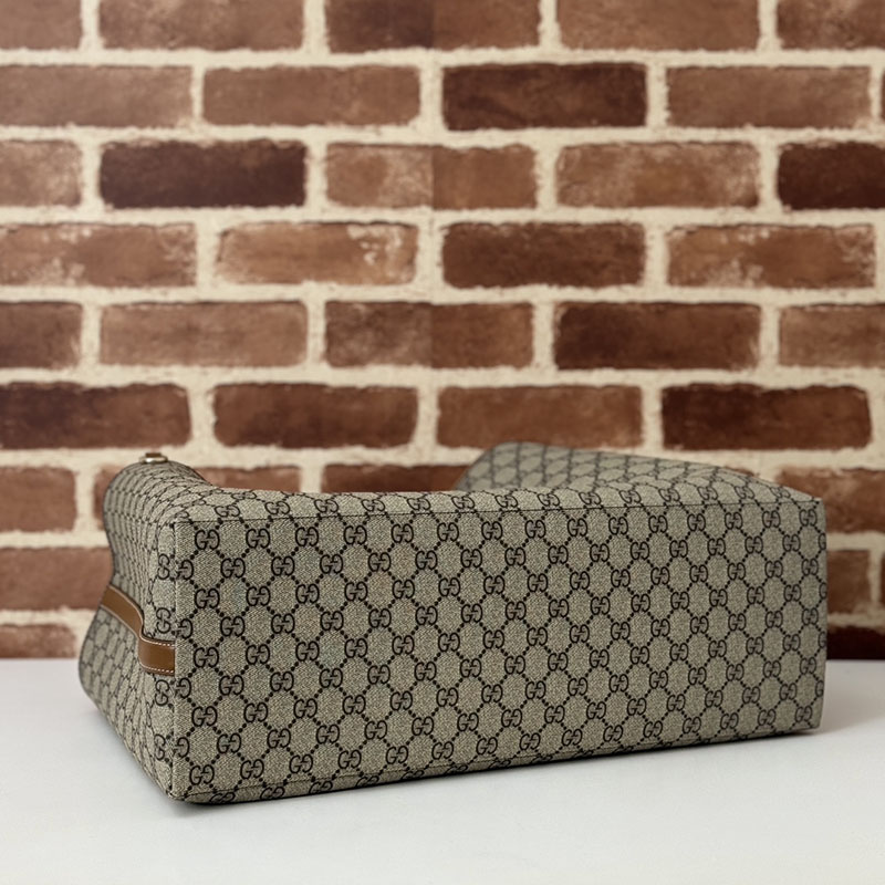 グッチ バッグ 未使用品 GUCCI GG EMBLEM LARGE TOTE BAG 815212 FAD6L 9758 ベージュ/ブラウン 芸能人 トートバッグ レディース - 画像 (4)