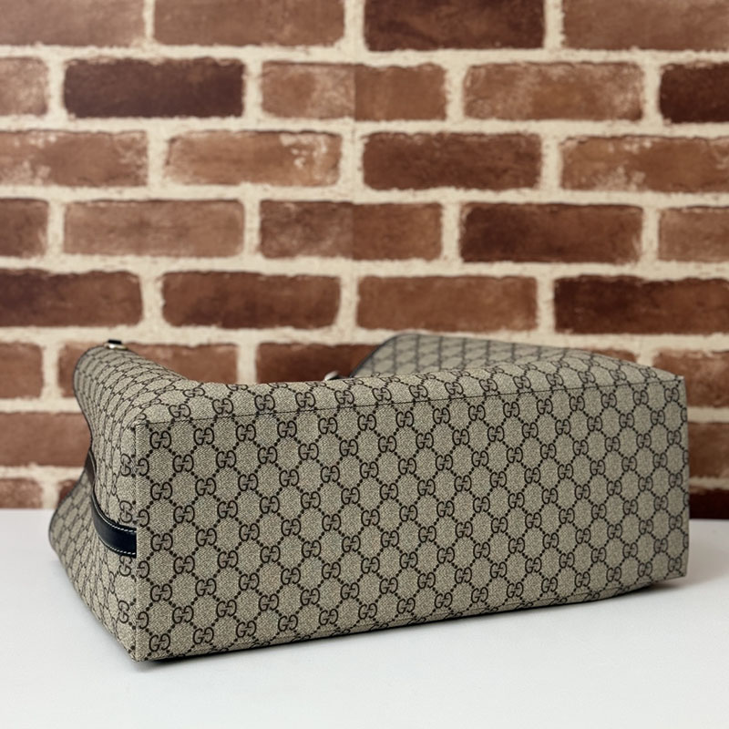 グッチ バッグ 未使用品 GUCCI GG EMBLEM LARGE TOTE BAG 815212 FAD6L 9741 ベージュ/ブラック 芸能人 トートバッグ レディース - 画像 (4)