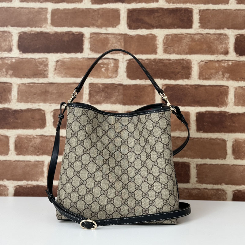 グッチ バッグ 未使用品 GUCCI GGエンブレム スモール ショルダーバッグ 815103 FAD6L 9741 ベージュ/ブラック 芸能人 バッグブランド - 画像 (5)