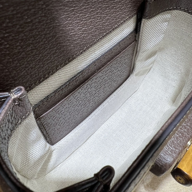 グッチ バッグ 未使用品 GUCCI バンブー 1947 ミニ トップハンドルバッグ 686864 21HRG 9762 ベージュ&ブラウン ハイ ブランド 一覧 - 画像 (2)