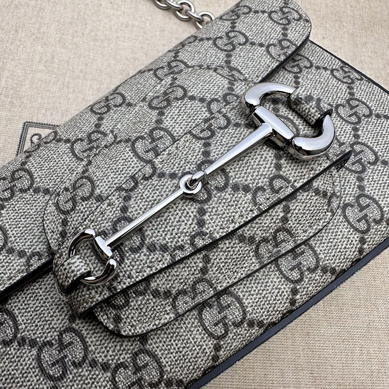 グッチ バッグ 未使用品 GUCCI ホースビット 1955 ミニ ショルダーバッグ 774209 92TCG 8642 ベージュ&トープ ハイブランド レディース - 画像 (6)