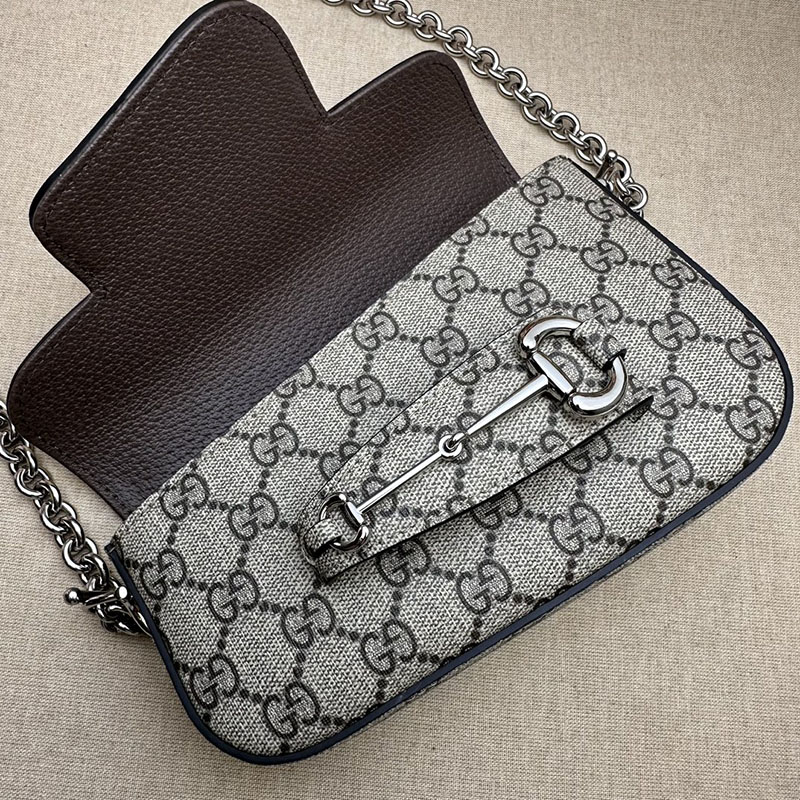 グッチ バッグ 未使用品 GUCCI ホースビット 1955 ミニ ショルダーバッグ 774209 92TCG 8642 ベージュ&トープ ハイブランド レディース - 画像 (4)