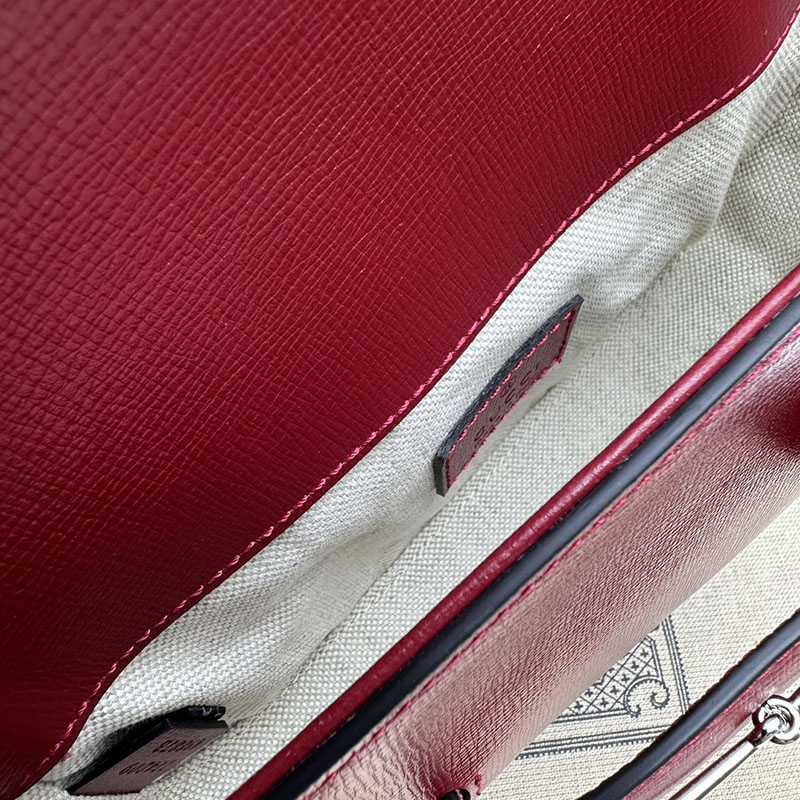 グッチ バッグ 未使用品 GUCCI ホースビット 1955 ミニ ショルダーバッグ 774209 1DB0N 6207 ロッソ アンコーラ ハイブランド レディース - 画像 (3)