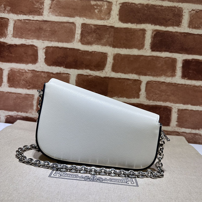 グッチ バッグ 未使用品 GUCCI ホースビット 1955 ミニ ショルダーバッグ 774209 1DB0N 9022 ホワイト ハイブランド レディース - 画像 (8)