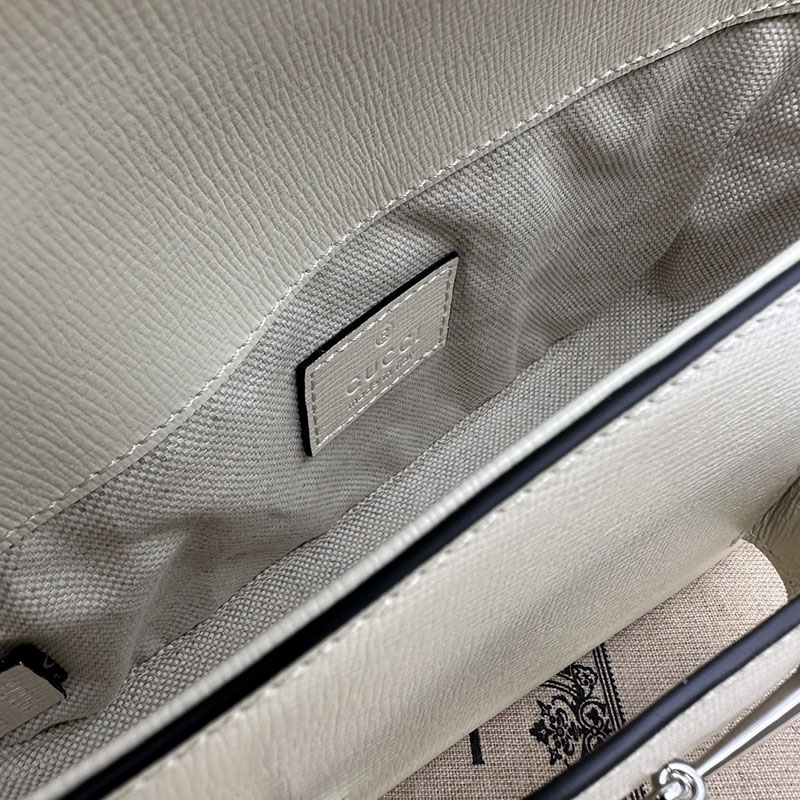 グッチ バッグ 未使用品 GUCCI ホースビット 1955 ミニ ショルダーバッグ 774209 1DB0N 9022 ホワイト ハイブランド レディース - 画像 (3)