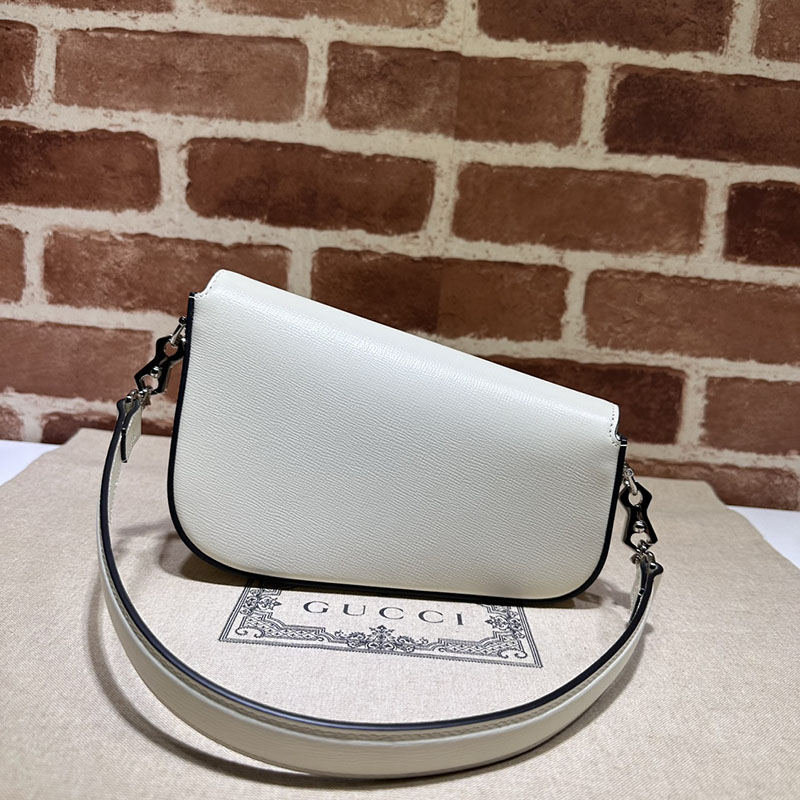 グッチ バッグ 未使用品 GUCCI ホースビット 1955 ミニ ショルダーバッグ 774209 1DB0N 9022 ホワイト ハイブランド レディース - 画像 (2)