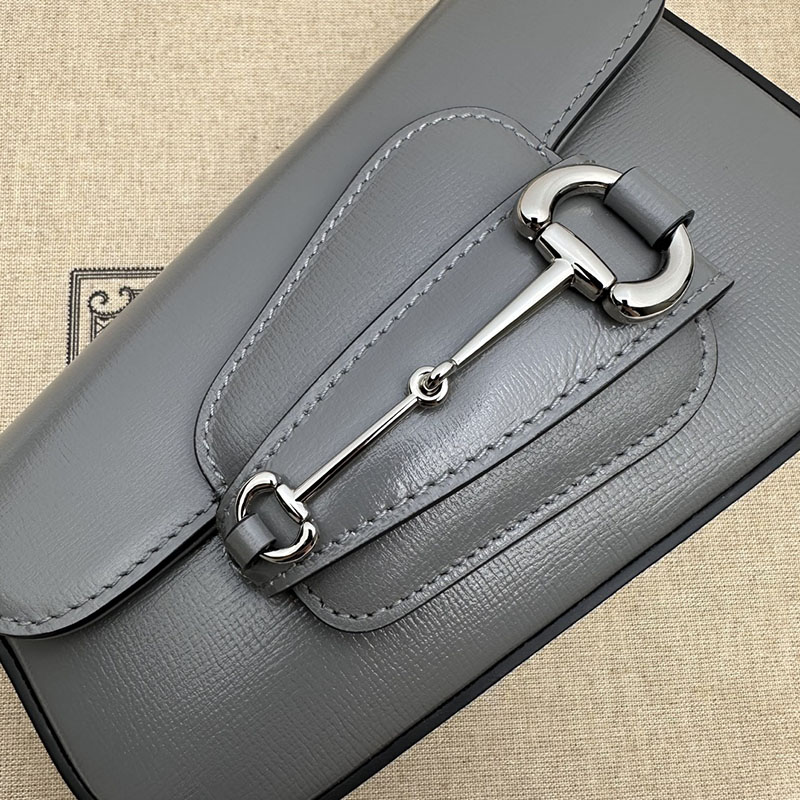 グッチ バッグ 未使用品 GUCCI ホースビット 1955 ミニ ショルダーバッグ 774209 1DB0N 4946 ライトブルー ハイブランド レディース - 画像 (6)