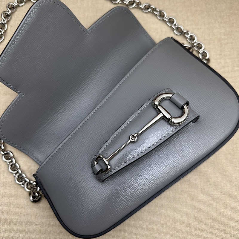 グッチ バッグ 未使用品 GUCCI ホースビット 1955 ミニ ショルダーバッグ 774209 1DB0N 4946 ライトブルー ハイブランド レディース - 画像 (4)