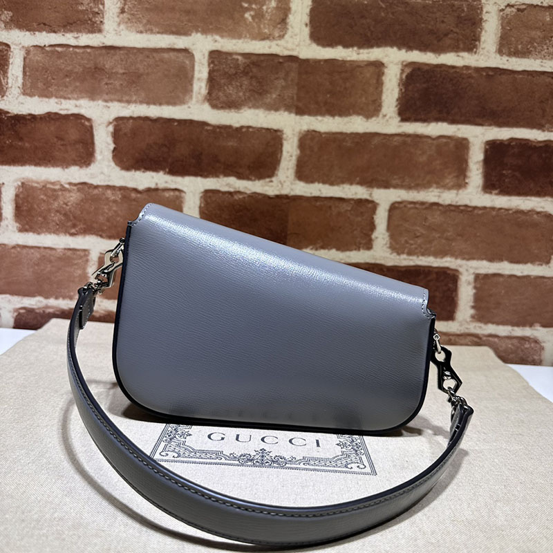 グッチ バッグ 未使用品 GUCCI ホースビット 1955 ミニ ショルダーバッグ 774209 1DB0N 4946 ライトブルー ハイブランド レディース - 画像 (2)