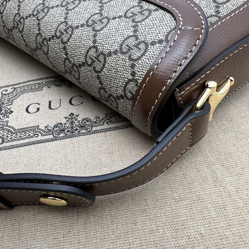 グッチ バッグ 未使用品 GUCCI ホースビット 1955 スモール ショルダーバッグ 764155 KGD0N 8563 ベージュ&ブラウン ハイブランド レディース - 画像 (5)