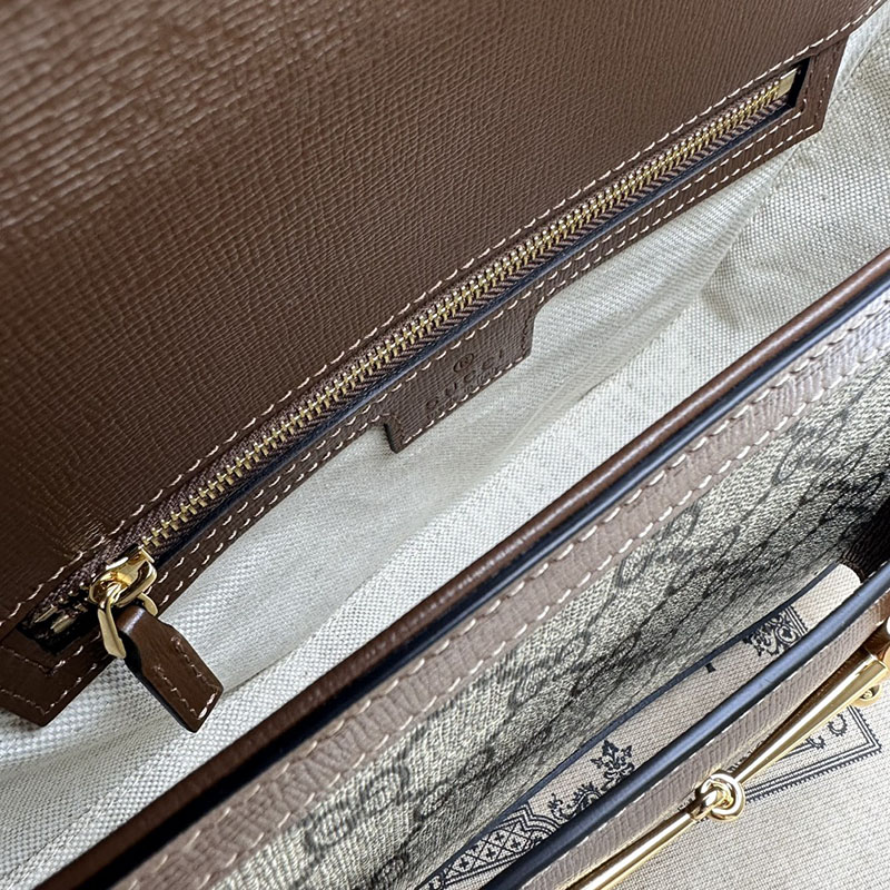グッチ バッグ 未使用品 GUCCI ホースビット 1955 スモール ショルダーバッグ 764155 KGD0N 8563 ベージュ&ブラウン ハイブランド レディース - 画像 (3)