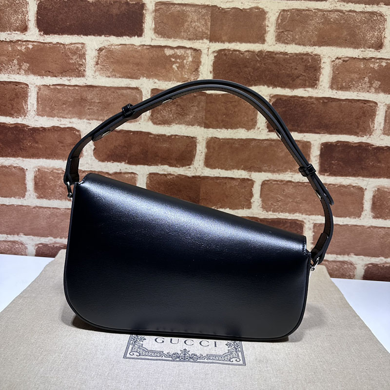 グッチ バッグ 未使用品 GUCCI ホースビット 1955 スモール ショルダーバッグ 764155 1DB0N 1000 ブラック ハイブランド レディース - 画像 (8)