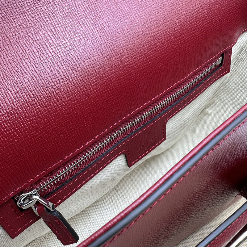 グッチ バッグ 未使用品 GUCCI ホースビット 1955 スモール ショルダーバッグ 764155 1DB0N 6207 ロッソ アンコーラ ハイブランド レディース - 画像 (3)