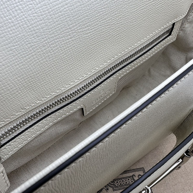 グッチ バッグ 未使用品 GUCCI ホースビット 1955 スモール ショルダーバッグ 764155 1DB0N 9014 ホワイト ハイブランド レディース - 画像 (3)