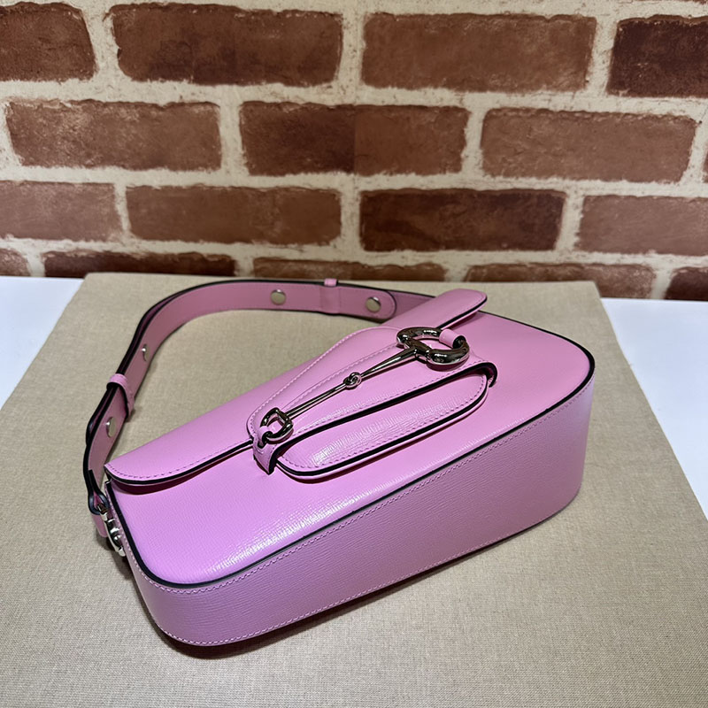 グッチ バッグ 未使用品 GUCCI ホースビット 1955 スモール ショルダーバッグ 764155 1DB0N 5823 ピンク ハイブランド レディース - 画像 (7)