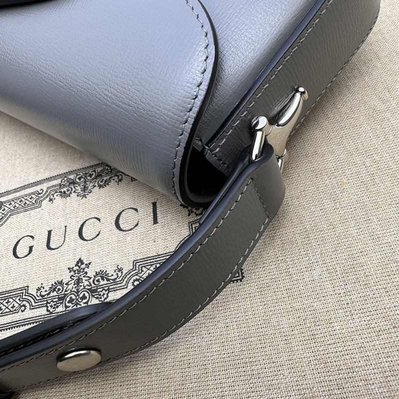 グッチ バッグ 未使用品 GUCCI ホースビット 1955 スモール ショルダーバッグ 764155 1DB0N 4946 ライトブルー ハイブランド レディース - 画像 (5)