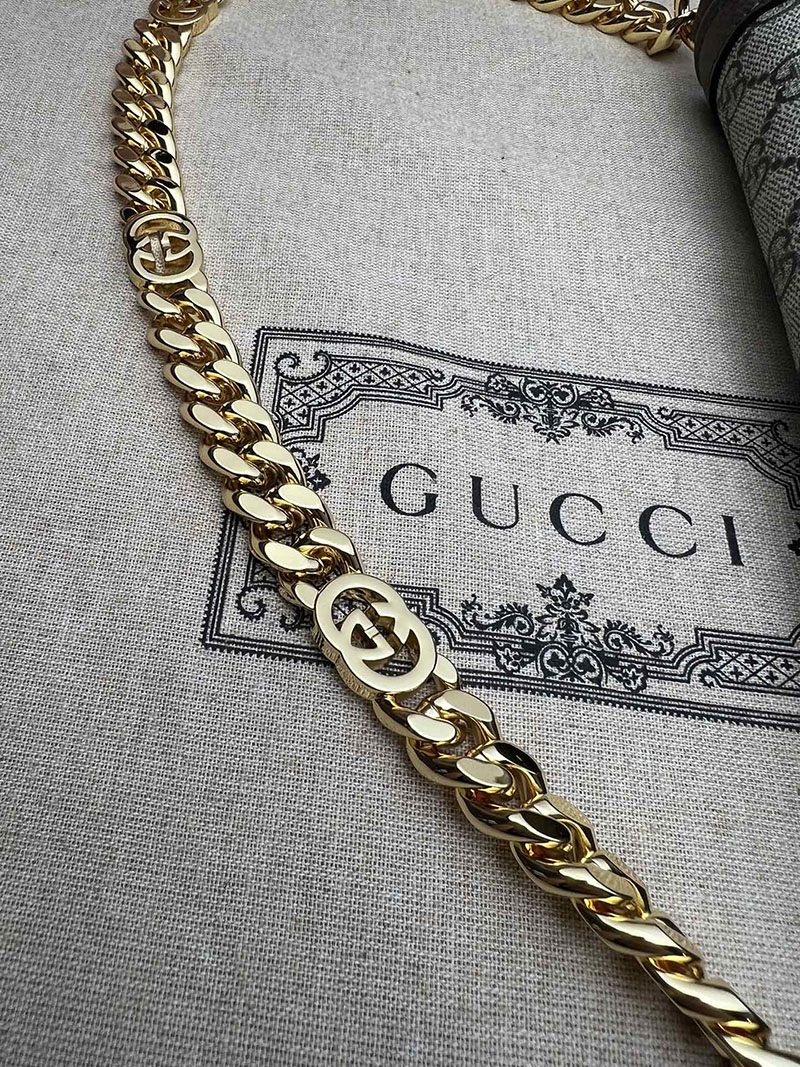 グッチ バッグ 未使用品 GUCCI ブロンディ ショルダーバッグ 699268 K9GSG 6720 ベージュ&エボニー ハイブランド ランキング - 画像 (5)