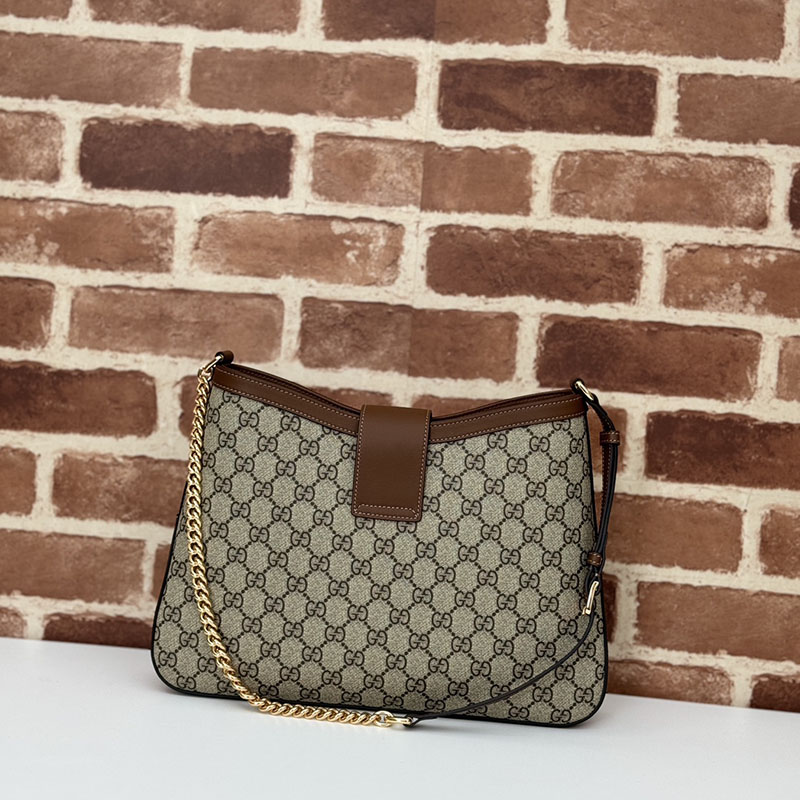 グッチ バッグ 未使用品 GUCCI パドロック GG ミディアム ショルダーバッグ 795113 KHNKG 8534 ベージュ&ブラウン ハイブランドバッグ 人気ランキング - 画像 (8)