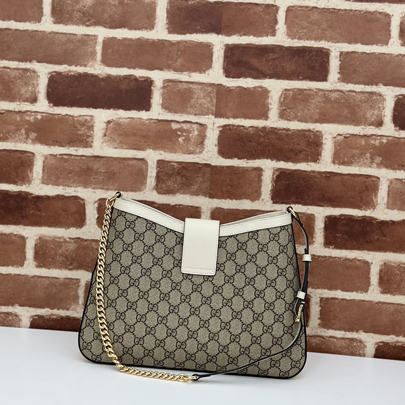 グッチ バッグ 未使用品 GUCCI パドロック GG ミディアム ショルダーバッグ 795113 KHNKG 9641 ベージュ/ホワイト ハイブランドバッグ 人気ランキング - 画像 (8)