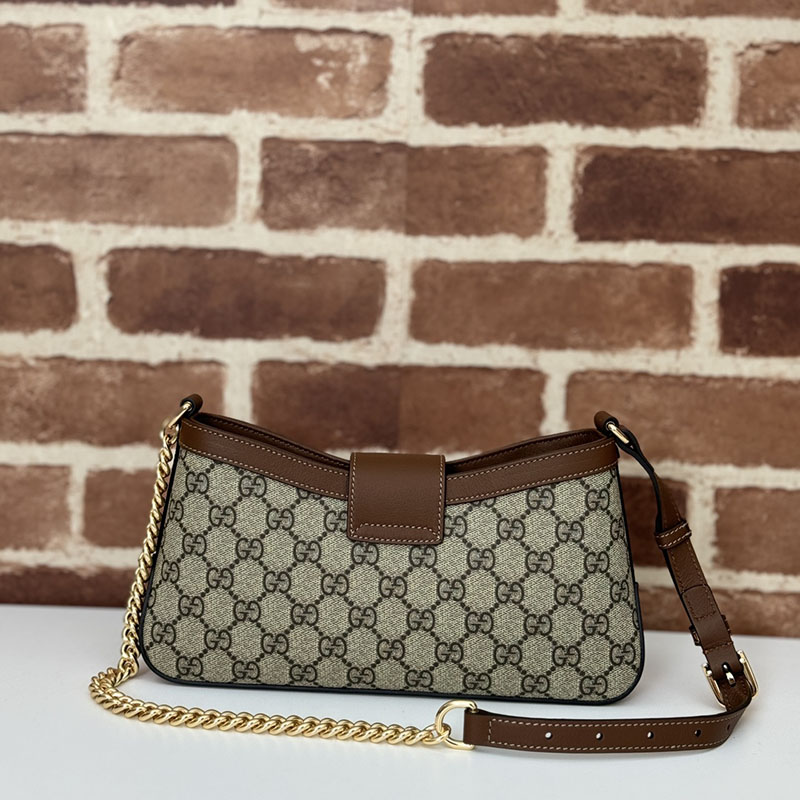 グッチ バッグ 未使用品 GUCCI パドロック スモール ショルダーバッグ 811705 KHNKG 8534 ベージュ&ブラウン レディース ハイブランド バッグ - 画像 (8)