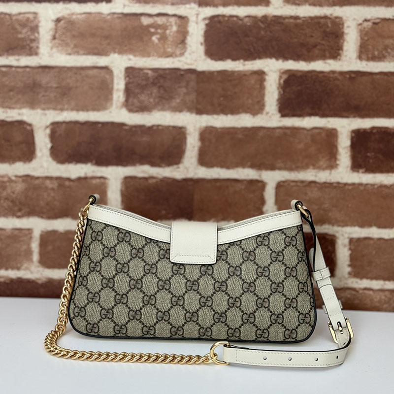 グッチ バッグ 未使用品 GUCCI パドロック スモール ショルダーバッグ 811705 KHNKG 9641 ベージュ&ホワイト レディース ハイブランド バッグ - 画像 (8)
