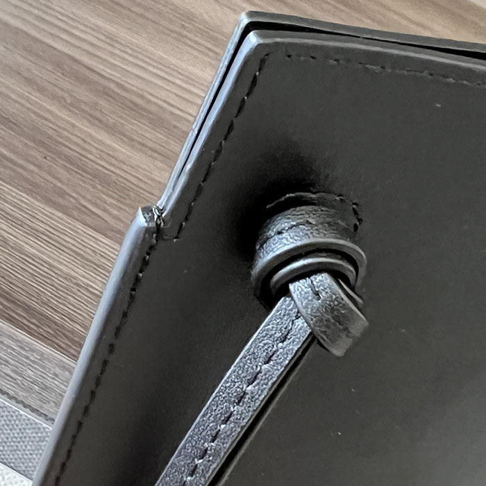ロエベ バッグ 新作 2024 LOEWE ダイス ポケット C630R12X01-1100 ブラック クラシックカーフ ゴールド金具 - 画像 (6)