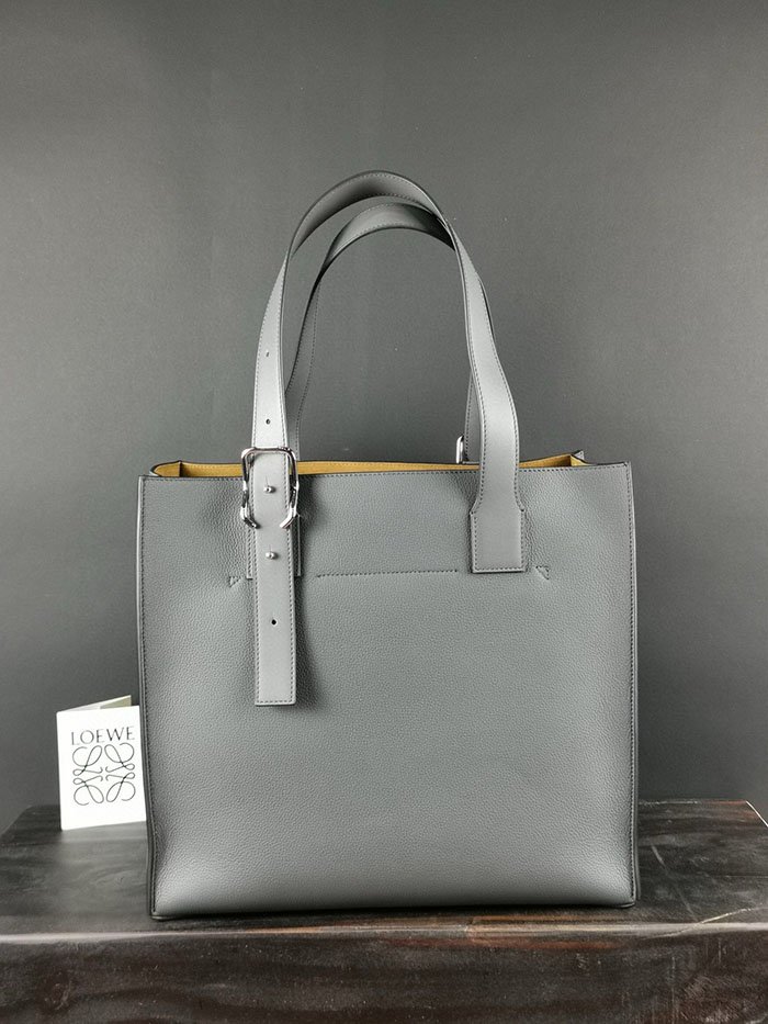 ロエベ トートバッグ アウトレット LOEWE バックル ジッパー トートバッグ B692K99X02-9567 ソフトホワイト ソフトグレインカーフ シルバー金具 - 画像 (8)