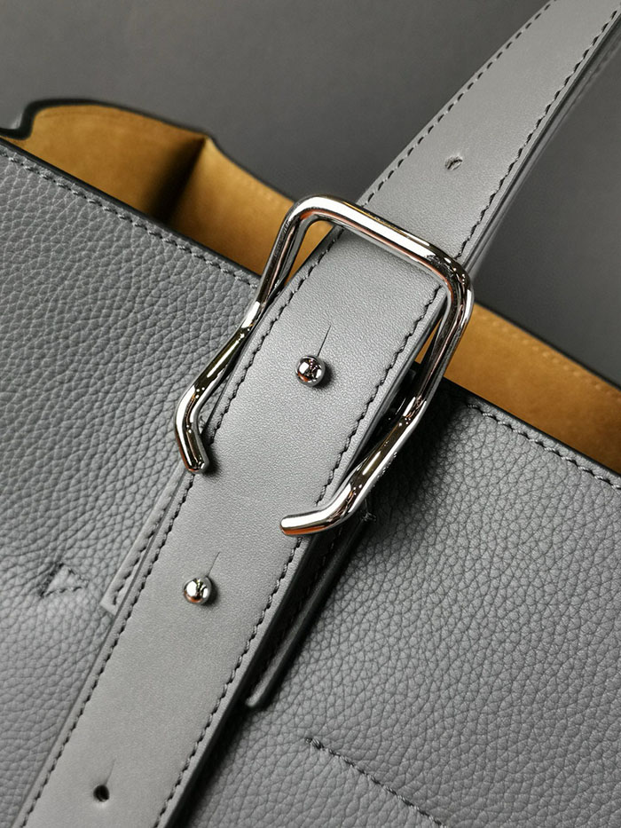 ロエベ トートバッグ アウトレット LOEWE バックル ジッパー トートバッグ B692K99X02-9567 ソフトホワイト ソフトグレインカーフ シルバー金具 - 画像 (6)