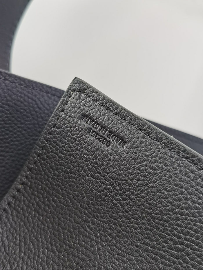 ロエベ トートバッグ 人気 LOEWE バックル ジッパー トートバッグ B692K99X02-5544 ディープネイビー ソフトグレインカーフ シルバー金具 - 画像 (2)
